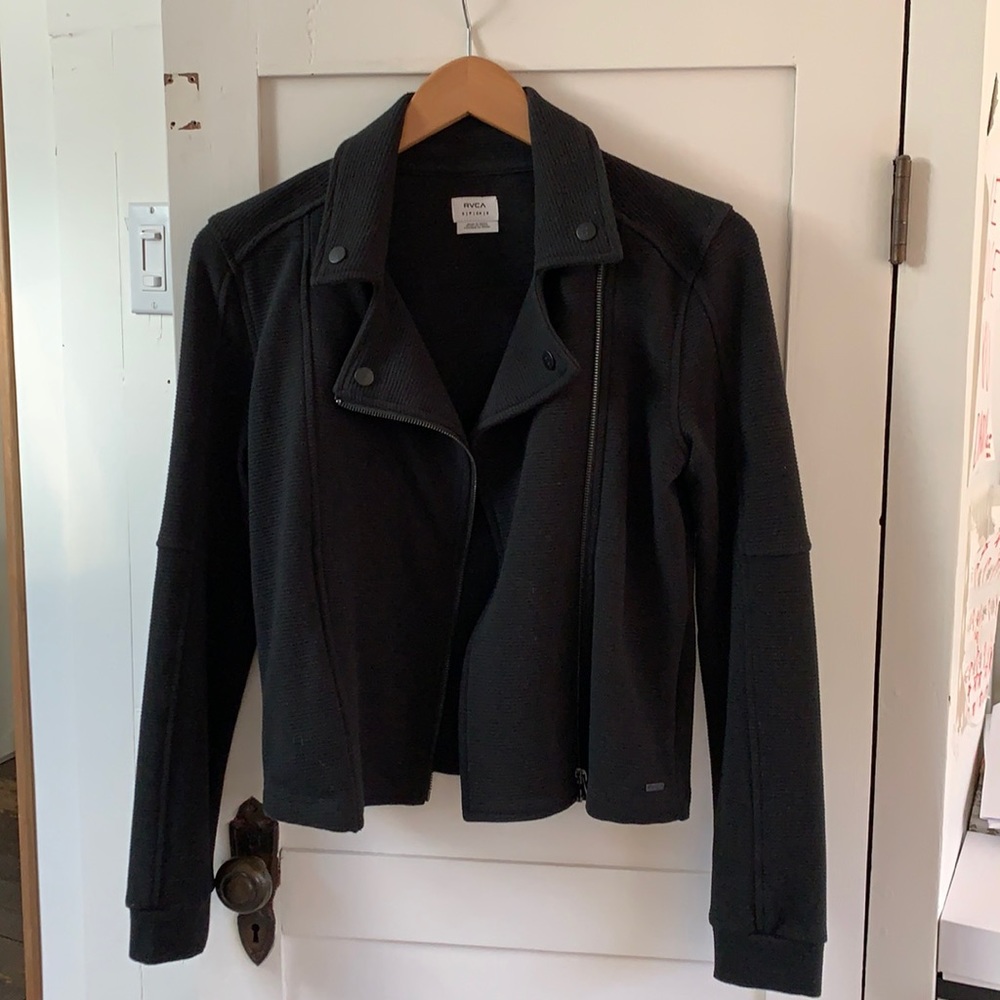 Cotton Moto-Style Jacket / Blazer - Picture 3 of 9